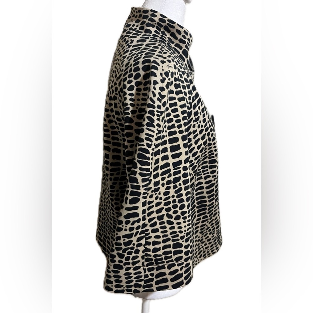 Trina Turk Animal Print Bolero Jacket Blazer - size 4 - Picture 4 of 10
